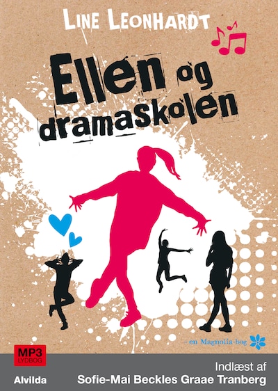 Ellen og dramaskolen (1) – omslag til lydbogen af Line Leonhardt