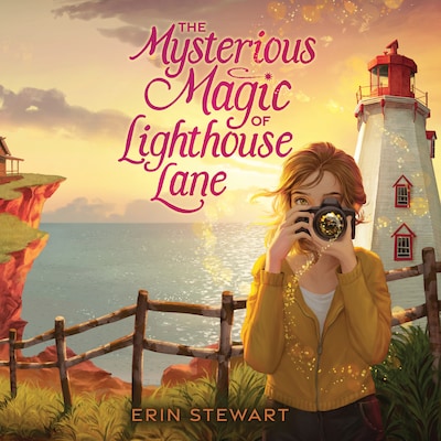 The Mysterious Magic of Lighthouse Lane – omslag til lydbogen af Erin Stewart