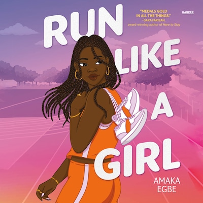 Run Like a Girl – omslag til lydbogen af Amaka Egbe