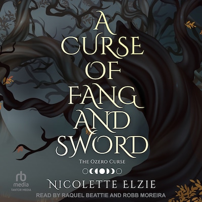 A Curse of Fang and Sword – omslag til lydbogen af Nicolette Elzie
