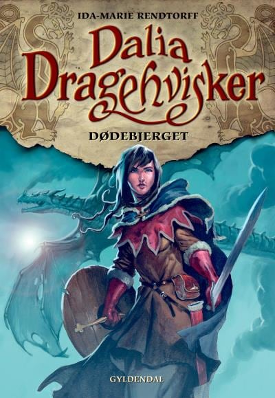 Dalia Dragehvisker 4 - Dødebjerget – omslag til lydbogen af Ida-Marie Rendtorff