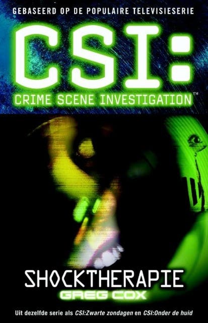 CSI: Shocktherapie – omslag van het luisterboek van Greg Cosx