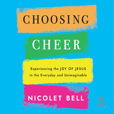 Choosing Cheer – omslag til lydbogen af Nicolet Bell