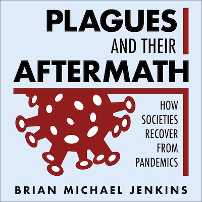 Plagues and Their Aftermath – omslag til lydbogen af Brian Michael Jenkins