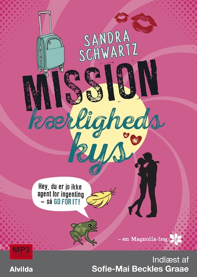 Mission kærlighedskys (2) – omslag til lydbogen af Sandra Schwartz