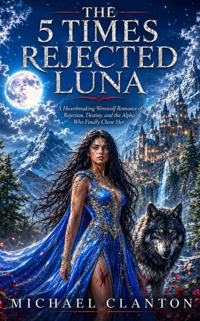 The 5 Times Rejected Luna: A Heartbreaking Werewolf Romance of Rejection, Destiny, and the Alpha Who Finally Chose Her – omslag til lydbogen af Michael Clanton