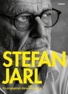 En engagerad dåres näst sista suck – omslag till ljudboken av Stefan Jarl