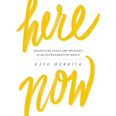 Here, Now – omslag til lydbogen af Kate Merrick