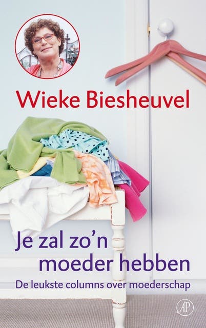 Je zal zo'n moeder hebben: de leukste columns over moederschap – omslag van het luisterboek van Wieke Biesheuvel