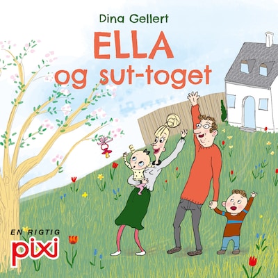Ella og sut-toget – omslag til lydbogen af Dina Gellert