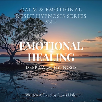 Emotional Healing – Deep Calm Hypnosis – omslag til lydbogen af James Hale