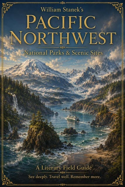 William Stanek's Pacific Northwest: A Literary Field Guide to Pacific Northwest National Parks & Scenic Sites – omslag til lydbogen af The Editors Of Our American National Parks