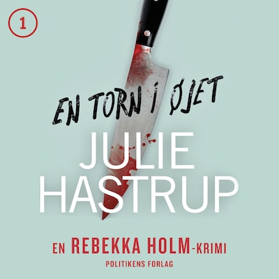 En torn i øjet – omslag til lydbogen af Julie Hastrup