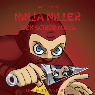Ninja Niller. Den Sorte Ninja – omslag til lydbogen af Rune Fleischer
