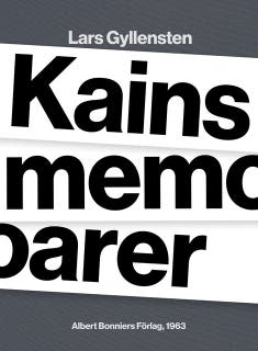 Kains memoarer – omslag till ljudboken av Lars Gyllensten