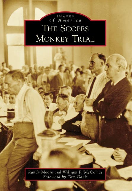 The Scopes Monkey Trial – omslag til lydbogen af Randy Moore, William Mccomas