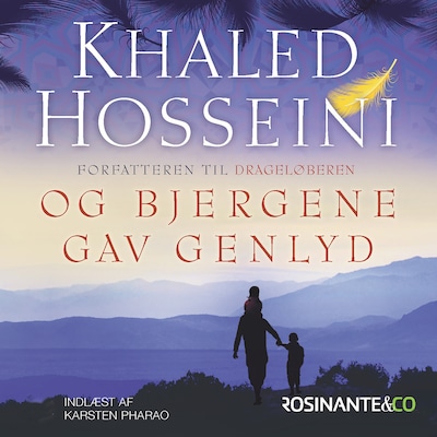 Og bjergene gav genlyd – omslag til lydbogen af Khaled Hosseini