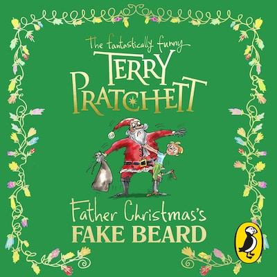 Father Christmas's Fake Beard – omslag til lydbogen af Terry Pratchett
