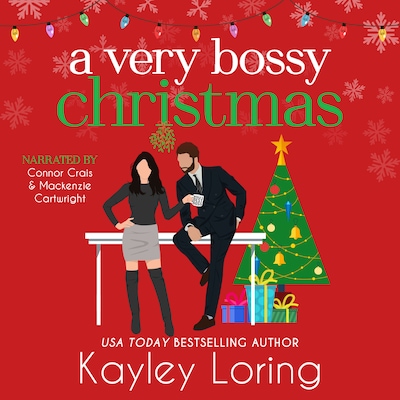 A Very Bossy Christmas – omslag til lydbogen af Kayley Loring