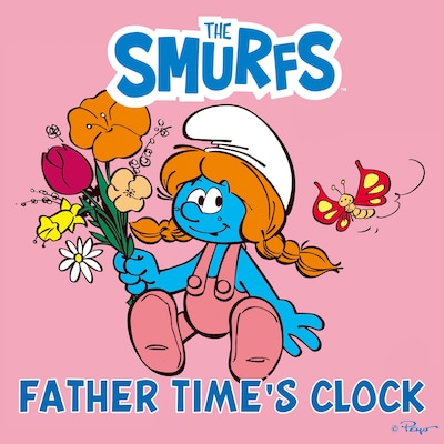Father Time's Clock – omslag til lydbogen af Peyo