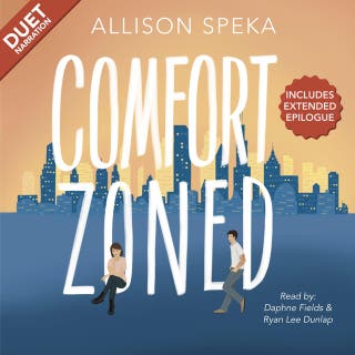 Comfort Zoned – omslag till ljudboken av Allison Speka