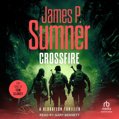 Crossfire – omslag til lydbogen af James P. Sumner