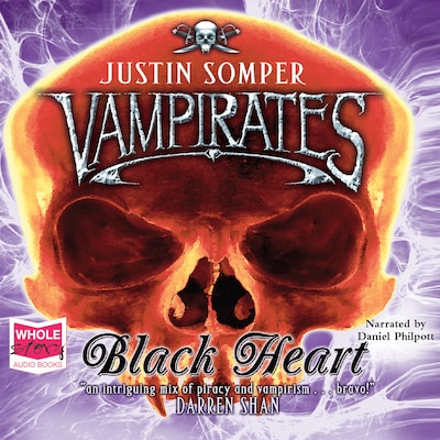 Vampirates: Black Heart – omslag til lydbogen af Justin Somper