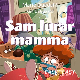 Sam lurar mamma – omslag till ljudboken av Marie Duedahl