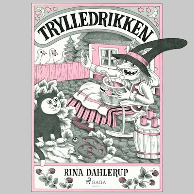 Trylledrikken – omslag til lydbogen af Rina Dahlerup