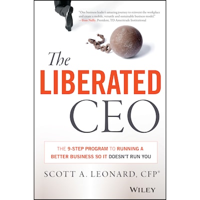 The Liberated CEO – omslag til lydbogen af Scott A. Leonard