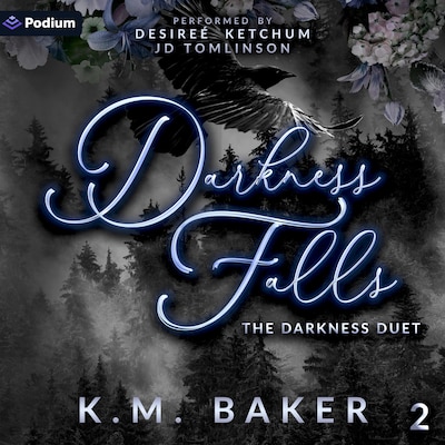 Darkness Falls – omslag til lydbogen af K.M. Baker