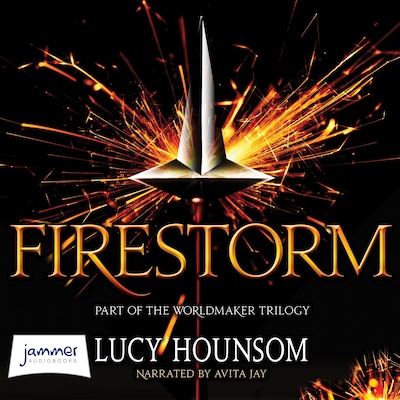 Firestorm – omslag til lydbogen af Lucy Hounsom