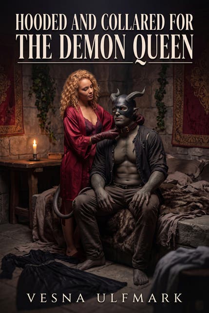 Hooded And Collared For The Demon Queen: A Dark Monster Femdom Sensory Deprivation Romance – omslag til lydbogen af Vesna Ulfmark