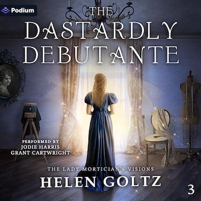 The Dastardly Debutante – omslag til lydbogen af Helen Goltz