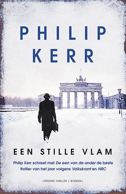 Een stille vlam – omslag van het luisterboek van Philip Kerr