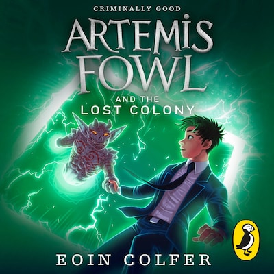 Artemis Fowl and the Lost Colony – omslag til lydbogen af Eoin Colfer
