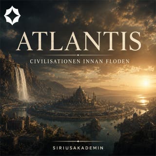 Atlantis – civilisationen innan floden – omslag till ljudboken av Siriusakademin