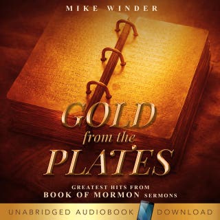 Gold from the Plates – omslag till ljudboken av Mike Winder