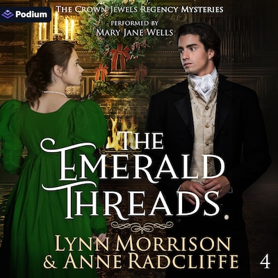 The Emerald Threads – omslag til lydbogen af Anne Radcliffe, Lynn Morrison