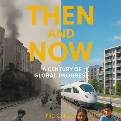 Then and Now – omslag til lydbogen af Ylia Callan