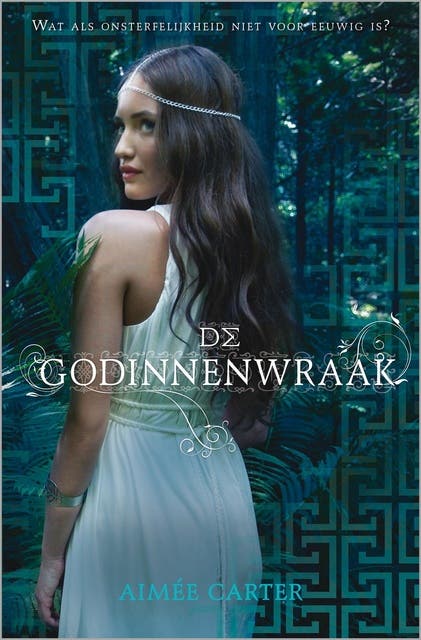 Godinnenwraak: goddess test – omslag van het luisterboek van Aimee Carter