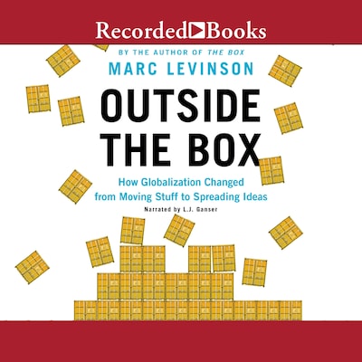 Outside the Box – omslag til lydbogen af Marc Levinson