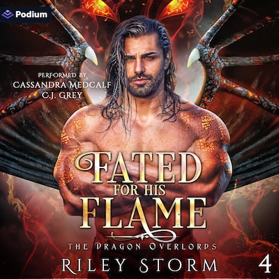 Fated for His Flame – omslag til lydbogen af Riley Storm