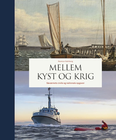 Mellem kyst og krig – omslag til lydbogen af Rasmus Dahlberg