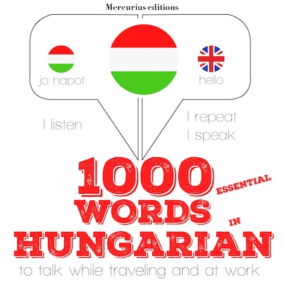 1000 essential words in Hungarian – omslag til lydbogen af JM Gardner