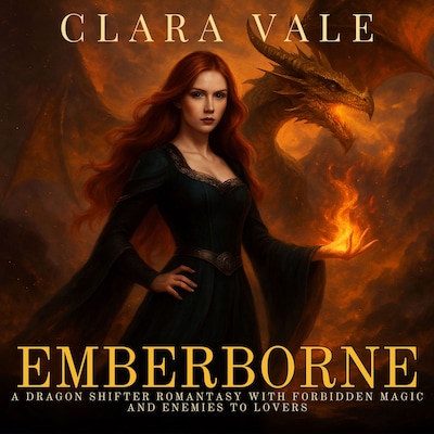 Emberborne – omslag til lydbogen af Clara Vale