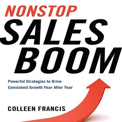 Nonstop Sales Boom – omslag til lydbogen af Colleen Francis
