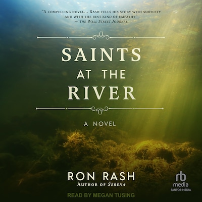 Saints at the River – omslag til lydbogen af Ron Rash
