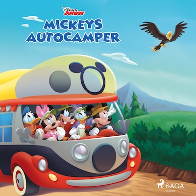 Mickeys autocamper – omslag til lydbogen af Disney