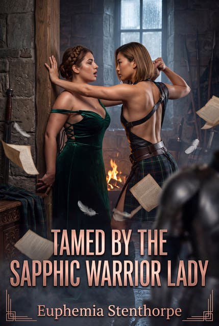 Tamed by the Sapphic Warrior Lady: A Raw Lesbian Highland Correction Romance – omslag til lydbogen af Euphemia Stenthorpe